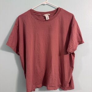 Mauve Boxy T shirt H&M XL